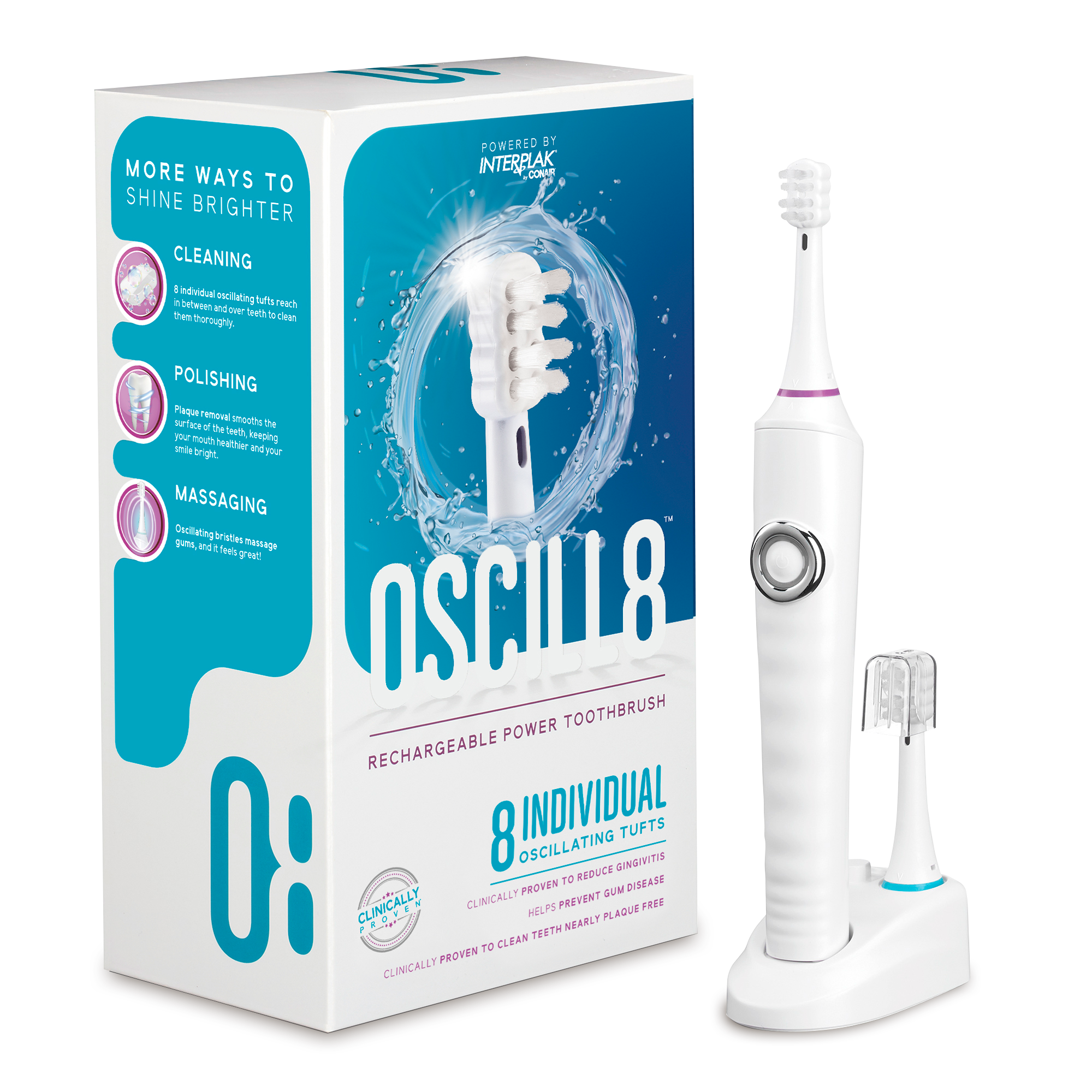 rechargeable toothbrush kit