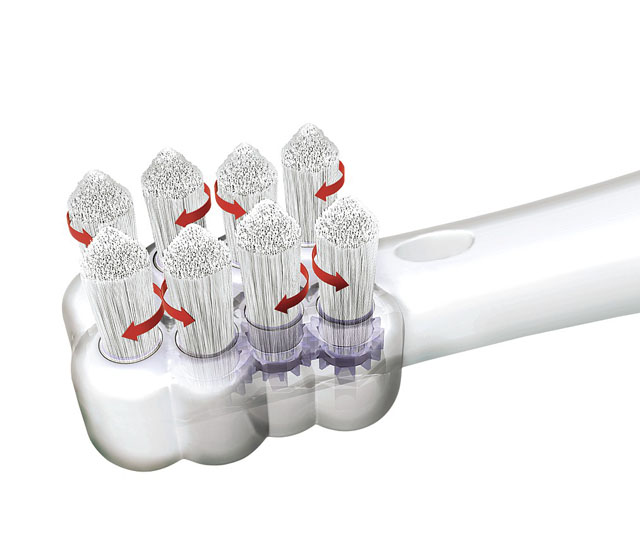 toothbrush oscillating tufts